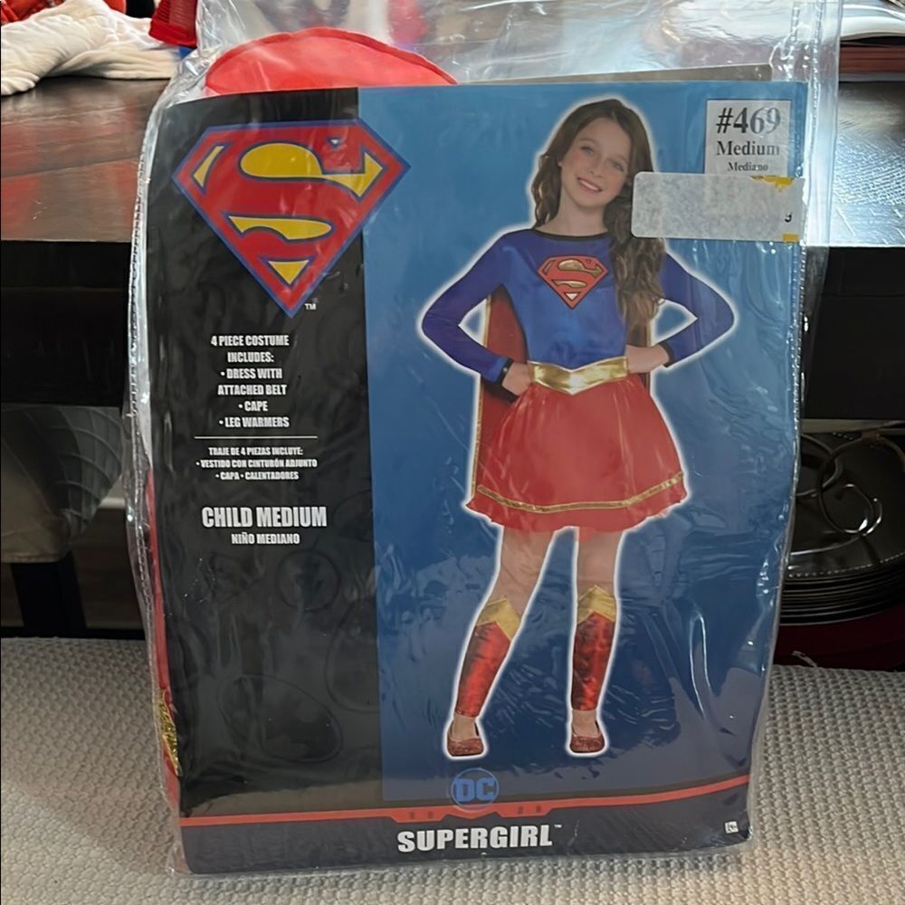Supergirl Kids Costume - Blue and Red